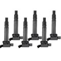 Set Of 6 Ignition Coil Packs 4 Pins Fits For Toyota Tacoma 2 7l 2005-2023 Pack Replaces Uf495 