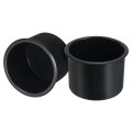2 Pcs Plastic Drop-in Cup 3 X 78 Drink Can Holder Poker Table Insert For Sofa Boat Car Marine Black 