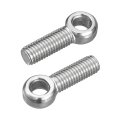 4pcs M12 X 40mm Lifting Eye Bolts 304 Stainless Steel Machinery Shoulder Swing Bolt Ring Eyebolt For Pipeline Gate Valves 