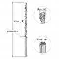 Uxcell 12mm Twist Drill Bits High-speed Steel Straight Shank Extra Long Bit 304mm Length For Wood Plastic Aluminum