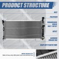 Auto Dynasty Dpi 2351 Factory Style 1-row Cooling Radiator For Buick Regal Chevy Impala 4l 3 8l At 00-04 Aluminum Core