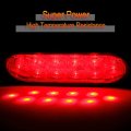 10 Led Oval Trailer Tail Lights Waterproof Clear Side Marker Clearance For Truck Rv And Pickup Universal Surface Mount Assembly