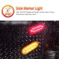 10 Led Oval Trailer Tail Lights Waterproof Clear Side Marker Clearance For Truck Rv And Pickup Universal Surface Mount Assembly