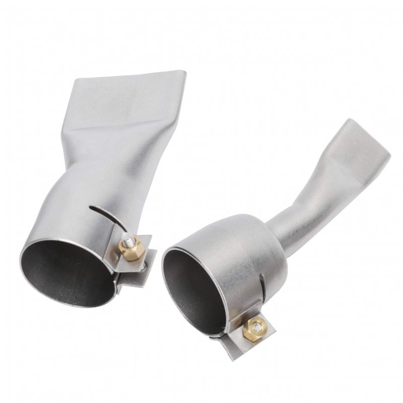2pcs Flat Welding Nozzle 20mm Stainless Steel 40mm Weld Plastic Welder Tip Tool