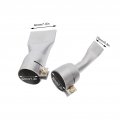 2pcs Flat Welding Nozzle 20mm Stainless Steel 40mm Weld Plastic Welder Tip Tool