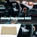 Uxcell Hand Sewn Steering Wheel Cover Stitch With Needle And Thread Universal Fit 14 6-15 2 Inch 37-38 5cm Diameter Beige For