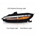 G-plus White Led Drl Parking Light Turn Signal Lamp With Bulbs Compatible 2014-2018 Jeep Cherokee 68157103aq Left Driver Side