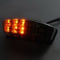 Httmt Mt194- Motorcycle Clear Led Tail Light Brake With Integrated Turn Signals Indicators Compatible 1994-2008 Ducati Monster