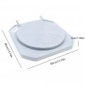 Tbvechi 5ton Wheel Alignment Turn Plates Car Truck Front End Tool 1 Pair Magnesium Alloy 360a Rotating Turntables