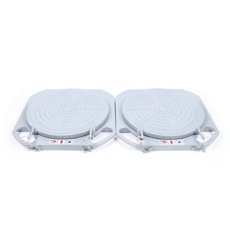 Tbvechi 5ton Wheel Alignment Turn Plates Car Truck Front End Tool 1 Pair Magnesium Alloy 360a Rotating Turntables