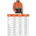 Ergodyne Unisex Adult High Visibility Reflective Winter Bomber Jacket Quilted Insulation Black Bottom Ansi Compliant Class 3