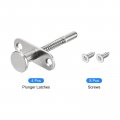 Uxcell Plunger Latches 6 5x65mm 0 26x2 56inch Steel Spring-loaded Bolt Latch For Furniture Bed Door 4pcs