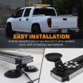 Xridonsen 28 4 80 Led Roof Top Strobe Light Bar Amber White Emergency Warning Flashing Safety Beacon Double Side Traffic