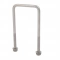 Uxcell M6 Thread 100mm Length 304 Stainless Steel Square U Bolt Silver Tone