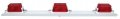 Peterson 3 Light Id Bar Rectangular White Polyester Coated Steel Polybagged 