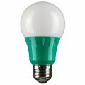 Sunlite 40469 Led A19 Colored Light Bulb 3 Watts 25w Equivalent E26 Medium Base Non-dimmable Ul Listed Party Decoration Holiday 
