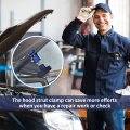 2pcs Car Engine Hood Lift Rod Support Clamp Retaining Clip Shock Prop Strut Stopper Retainer Tool Blue