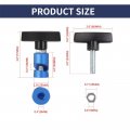 2pcs Car Engine Hood Lift Rod Support Clamp Retaining Clip Shock Prop Strut Stopper Retainer Tool Blue