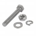 Uxcell 5 Set M8x50mm 304 Stainless Steel Hex Bolts W Nuts And Washers Assortment Kit