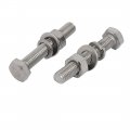Uxcell 5 Set M8x50mm 304 Stainless Steel Hex Bolts W Nuts And Washers Assortment Kit
