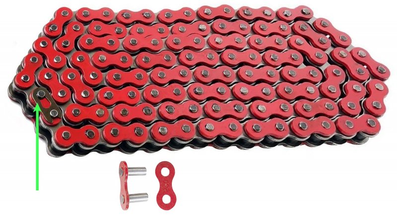 Red Drive Chain For Honda Rebel 250 Cmx250c 1985-2015