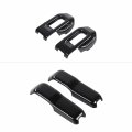 Yoctm 4-pack Engine Hood Hinge Trim Latch Lock Catch Brackets Cover For 2018-2023 Jeep Wrangler Jl Jlu Unlimited Sports Freedom