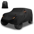 Car Cover For Jeep Wrangler Jk 4 Door 2007 To 2017 Waterproof Aluminum Film Outdoor Protection From Sun Rain Snow And Hail With 