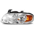 Auto Dynasty Ni2502151 Oe Style Chrome Housing Driver Left Side Headlight Lamp Compatible With Sentra 04-06