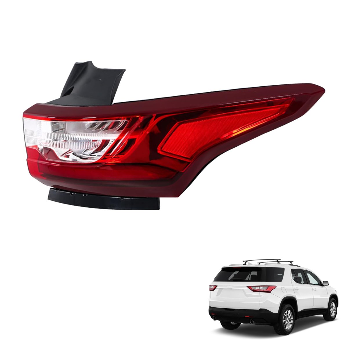 Tail Light Assembly Replacement For Tra-verse 2018 2019 2020 Passenger Side Right Rear Part Number 84618032 Red Led Waterproof