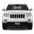 Ipick Image Made For Jeep Grand Cherokee Green Stripe Black Metal License Plate Frame