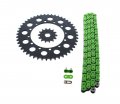 Kawasaki Klx300 Klx 300 Green Chain And Sprocket Black 14 48 110l