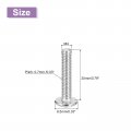 Uxcell M4x20mm Flat Round Head Phillips Screws 10pcs 304 Stainless Steel Drive Machine Full Thread Bright Finish Furniture