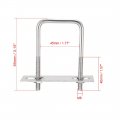 Uxcell Square U-bolts 1 77 45mm Inner Width 85mm Length M6 304 Stainless Steel U Bolt With Nuts Frame For Boat Trailer