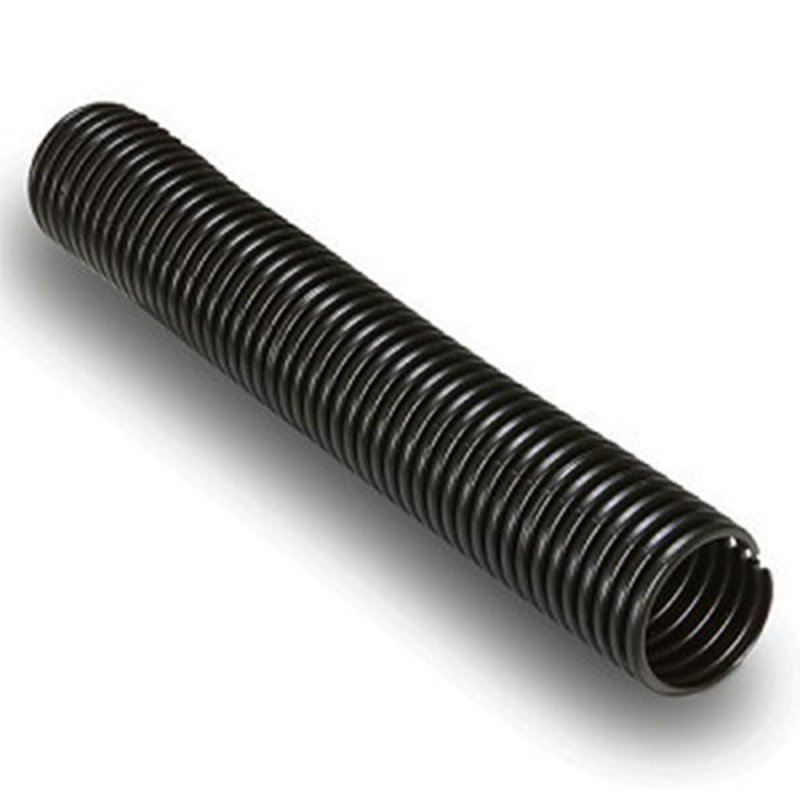 Electriduct 3 8 Split Nylon Wire Loom Tubing Corrugated Slit Flexible Conduit 25 Feet Black