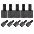 Uxcell M3x6mm 6mm Male-female Hex Nylon Pcb Motherboard Spacer Standoff For Fpv Drone Quadcopter Computer Circuit Board Black