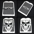 Fengren Chrome Steel Radiator Cover Grill Guard Tank Cooler Cap For Kawasaki Vulcan Vn1500 Vn1600 Mean Streak 2002-2008 Vn 1500