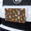Mushroom Fungi Fungus Pattern Novelty Metal Vanity License Plate 6 In X 12 Aluminum Uv And Water Resistant Decorative Tag 