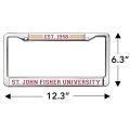 St John Fisher College Full Size Standard License Plate Metal Frame