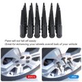 Wheel Spike Lug Nuts 24pcs With 1 Socket Key Black 14x1 5 4 Tall 6 14mmx1 Replacement For Gmc Chevy Ford Vehicles
