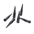 Jdmspeed New Wheel Spike Lug Nuts 24pcs With 1 Socket Key Black 14x1 5 4 Tall 6 14mmx1 Replacement For Gmc Chevy Ford Vehicles