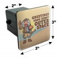 Greetings From Sunny Outer Space Uncle Travelling Matt Fraggle Rock Tow Trailer Hitch Cover Plug Insert