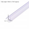 Uxcell Frameless Glass Shower Door Sweep Bottom Side Seal Strip With 1 4-inch Drip Rail X 27 56-inch Length