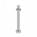 Uxcell M10 X 100mm Hex Head Screws Bolts Nuts Flat Lock Washers Kits 304 Stainless Steel Fully Thread Hexagon 6 Sets