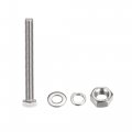 Uxcell M10 X 100mm Hex Head Screws Bolts Nuts Flat Lock Washers Kits 304 Stainless Steel Fully Thread Hexagon 6 Sets
