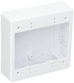 Hellermann Tyton Tsrw-jbd Dual Gang Junction Box Pvc White 