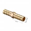 Uxcell 8mm Or 5 16 Id Brass Barb Splicer Fitting Straight Hose Air Gas Water Fuel 2pcs