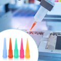50pcs Plastic Tapered Pinhead 10 Gauge Tt Adhesive Dispensing Needle Tip 3mm Glue Applicator Blunt Tips For Industrial Oil Or 