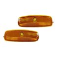 Side Marker Light Pair For Gmc Savana 1500 2500 3500 1999 2000 2001 2002 Fits Sealed Beam Headlight Driver And Passenger Amber 