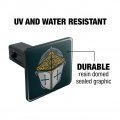 Knight Warrior Helmet Medieval Roses Templar Tow Trailer Hitch Cover Plug Insert