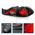 Amerilite 1998-2000 4 Door Replacement Brake Taillights Black Set For 98-00 Honda Accord Passenger And Driver Side